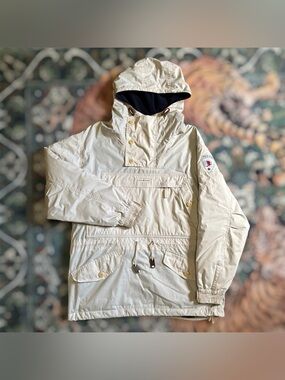 Vintage 90s Polo Sport Ski Anorak Jacket Pullover Pockets Lined Made In Italy
